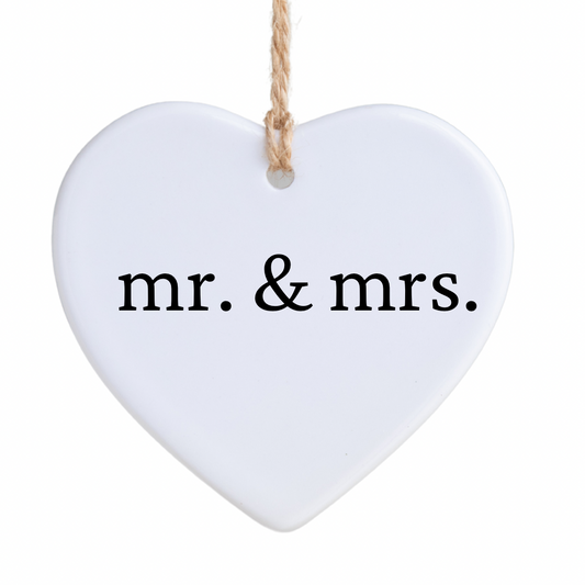 Mr & Mrs Ornament