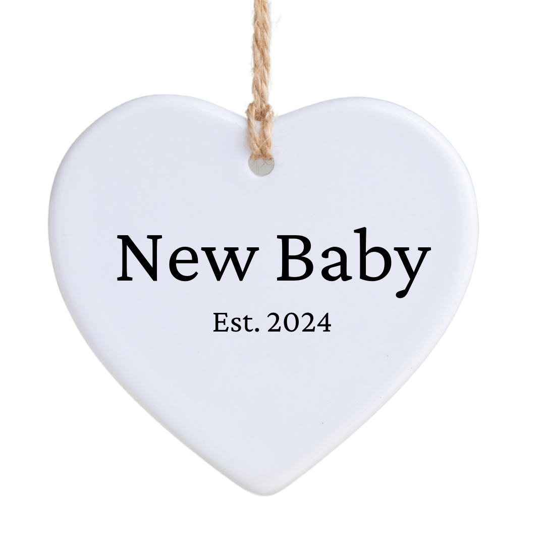 New Baby Est 2024 Ornament