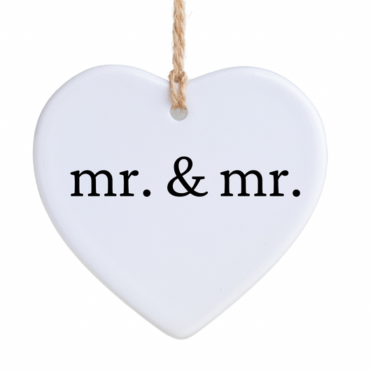 Mr & Mr Ornament