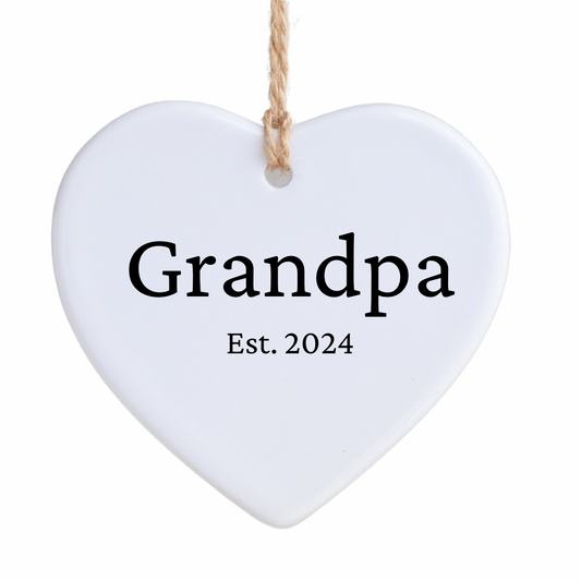 Grandpa Est 2024 Ornament