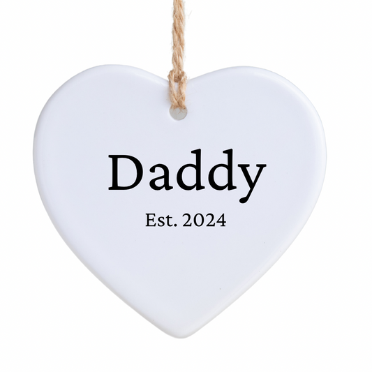 Daddy Est 2024 Ornament