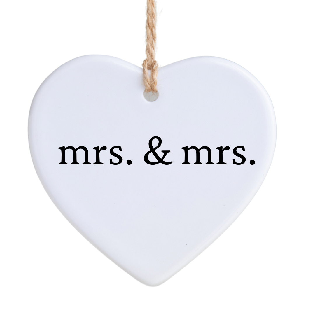 Mrs & Mrs Ornament