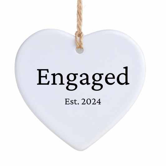 Engaged Est 2024 Ornament