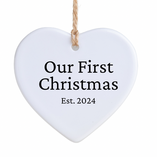 Our First Christmas Est 2024 Ornament