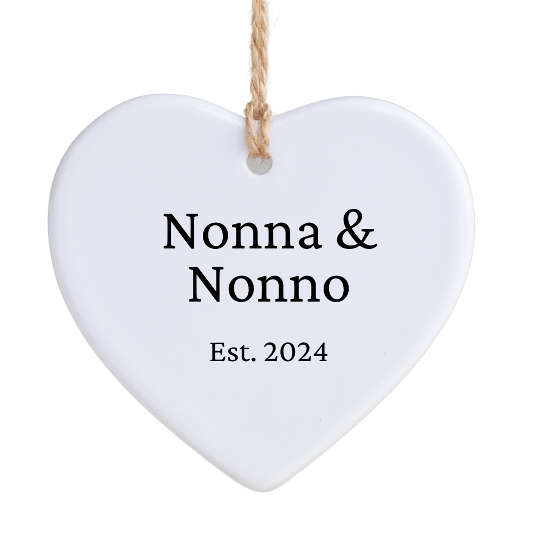 Nonna & Nonno Est 2024 Ornament