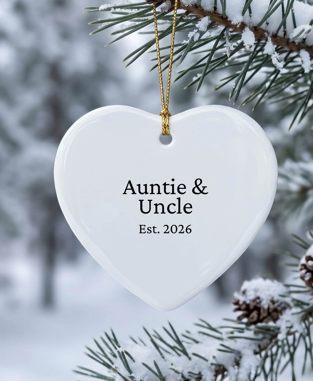 Auntie & Uncle Keepsake Ornament