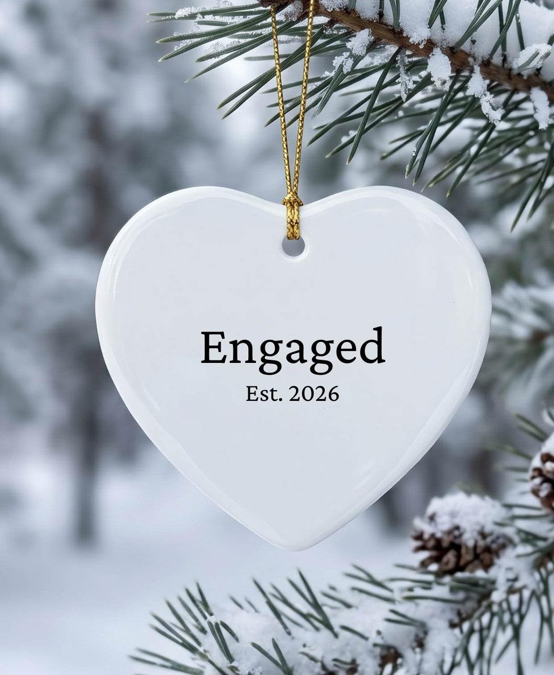 Engaged Keepsake Ornament