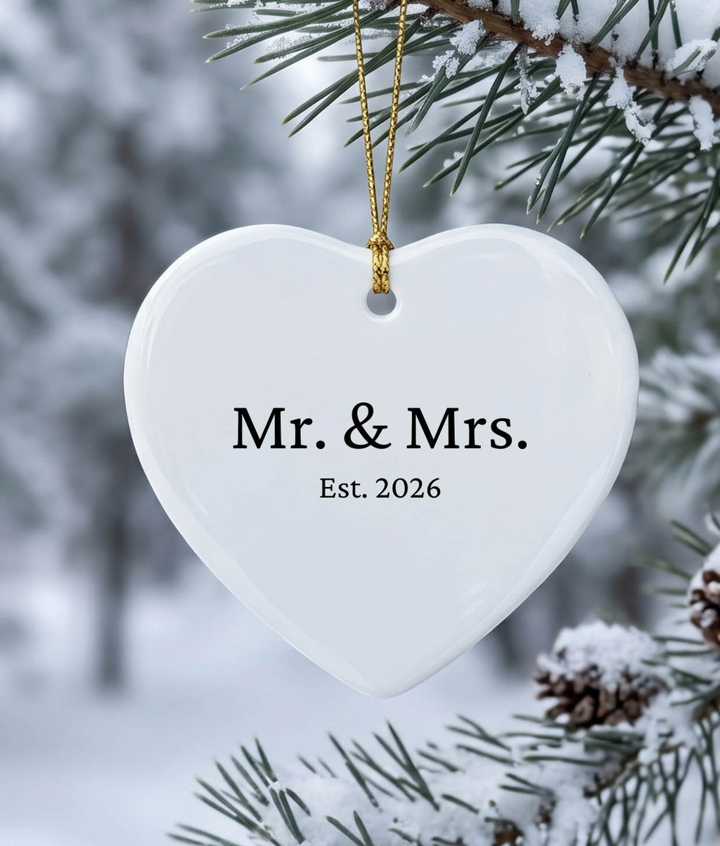 Mr. & Mrs. Keepsake Ornament