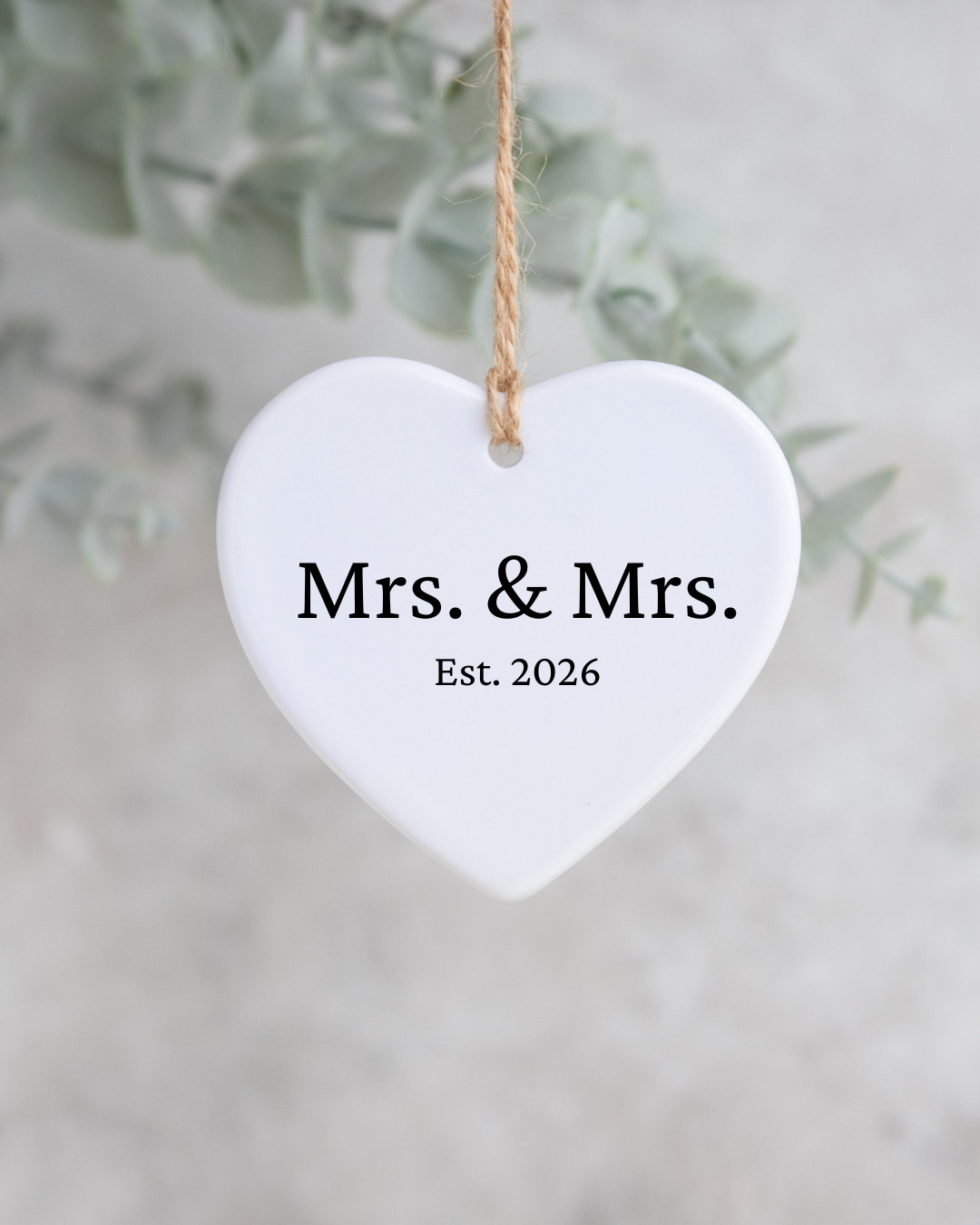 Mrs. & Mrs. Keepsake Ornament