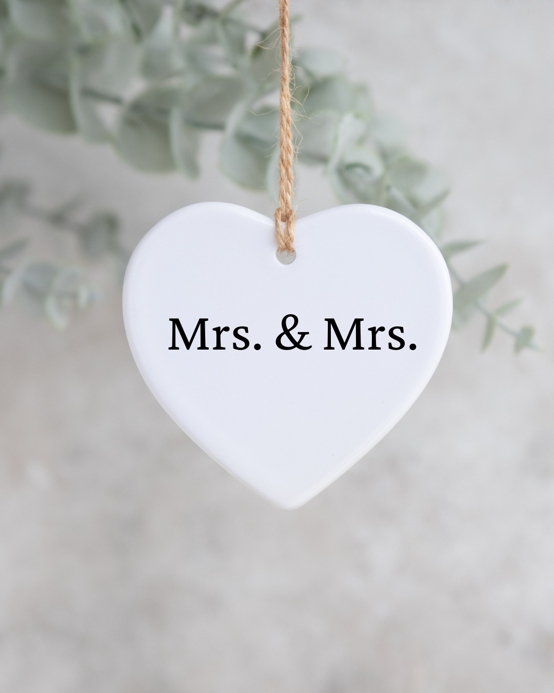 Mrs. & Mrs. Keepsake Ornament
